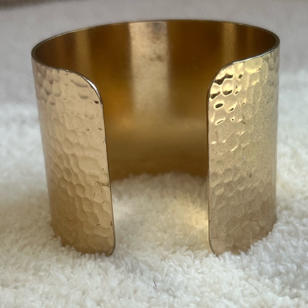 Hammered cuff bracelet
